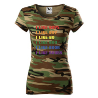Vtipné dámské tričko s potiskem I like boobs - LGBT dámské tričko