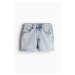 H & M - Džínové šortky's vysokým pasem - modrá