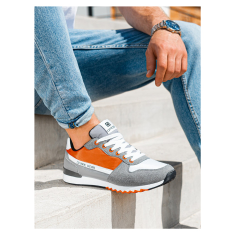 Pánské sneakers boty T337 - oranžová