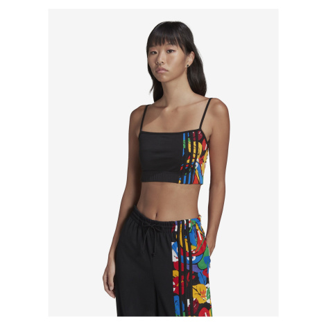 Černý dámský crop top na ramínka adidas Originals