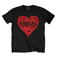 Nirvana Tričko Poppy Heart Black