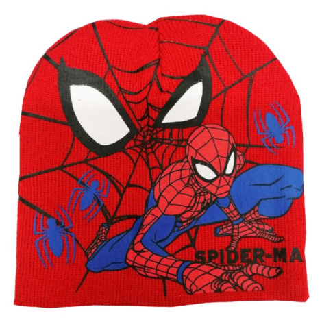 Spider Man - licence Chlapecká čepice - Spider-Man HS4003, červená Barva: Červená