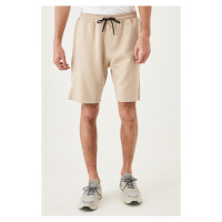 AC&Co / Altınyıldız Classics Men's Beige Standard Fit Daily Comfortable Sports Knitted Shorts