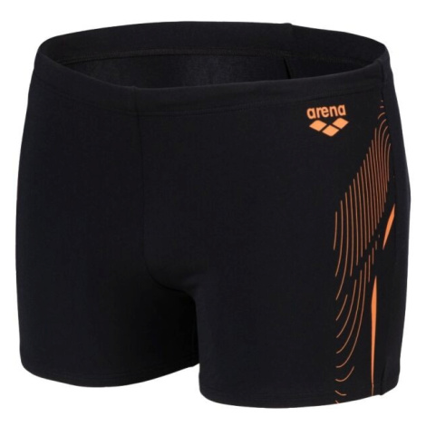 Arena SWIM SHORT GRAPHIC Pánské nohavičkové plavky, černá, velikost