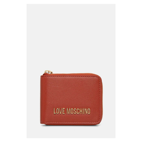 Peněženka Love Moschino oranžová barva, JC5639PP1LLD0000