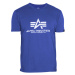 Alpha Industries Tričko Basic T-Shirt nautical blue