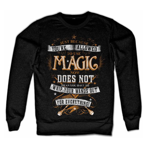 Harry Potter mikina, Magic Black, pánská HYBRIS