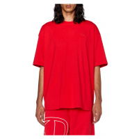 Tričko diesel t-boggy-megoval-d t-shirt červená