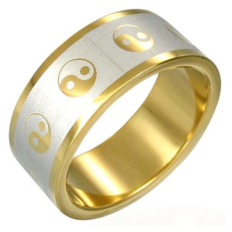 Pozlacený prsten Jin-Jang Šperky eshop