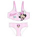 Minnie Mouse - licence Dívčí bikiny - Minnie Mouse 5244A114, bílá / růžový proužek Barva: Růžová