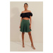 Bigdart 1885 Flare Mini Skirt - Emerald