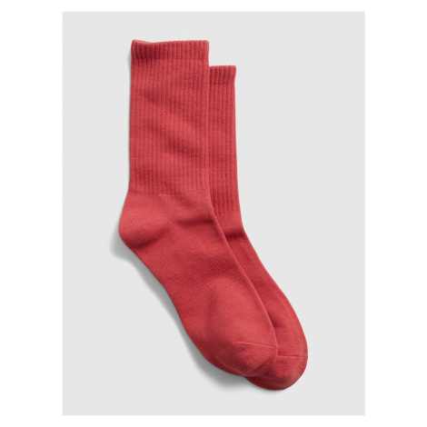 Červené pánské ponožky athletic crew socks GAP
