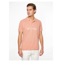 Tommy Hilfiger pánské lososové polo Signature