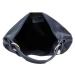 Luxusní dámská kožená kabelka přes rameno Naufe, tmavě modrá