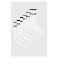 Ponožky BOSS 6-pack pánské, bílá barva, 50510168