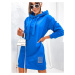 Světle modré teplákové šaty s kapucí (725)