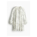 H & M - Šaty's vázačkou - bílá