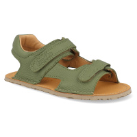 Barefoot dětské sandály Froddo - Flexy Mini Olive zelené