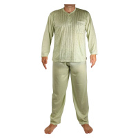 Ludvík pyžamo pánské dlouhé V1974 světle zelená