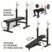 Gorilla Sports Posilovací lavice II + nakládací set 100 kg