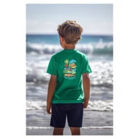 Trendyol Green Boy Back Printed Knitted T-Shirt