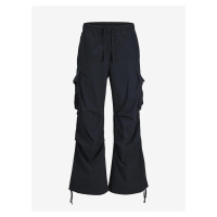 Černé pánské cargo kalhoty Jack & Jones Parachute - Pánské