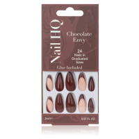 Nail HQ Almond umělé nehty Chocolate Envy 24 ks