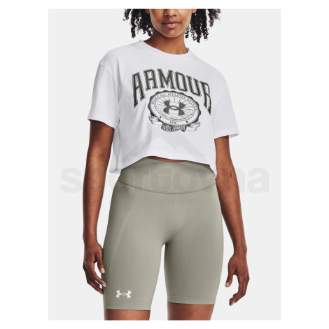 Tričko Under Armour UA COLLEGIATE CREST CROP SS-WHT