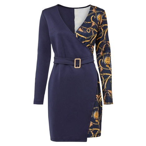 Bonprix BODYFLIRT elegantní šaty Barva: Modrá, Mezinárodní