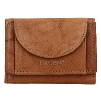 Pánská kožená slim peněženka Lagen Floyd - hnědá