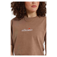 Bavlněné tričko Ellesse hnědá barva, SGM14013-PINK