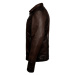 MAX Pánská kožená bunda 5201 tmavě hnědá