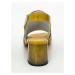 Sandály se špičkou v karree tvaru Simen Žlutá/Multicolor