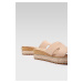 Pantofle Lasocki S601 Přírodní kůže (useň) - Semiš