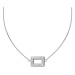 CRYSTalp Elegantní ocelový náhrdelník s krystaly 30525.E