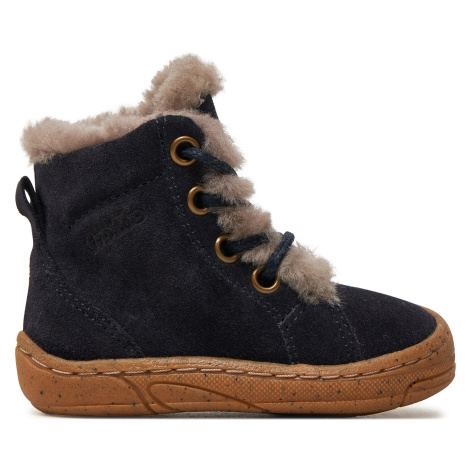Kotníková obuv Froddo Minni Suede Laces G2110140-4 M Modrá