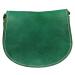 Zelená kožená kabelka přes rameno Mina Verde Scura