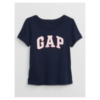 Tmavě modré holčičí tričko s logem GAP