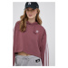 Mikina adidas Originals dámská, fialová barva, s aplikací, HC7531-QUICRI