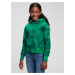 Dívky - Dětská mikina hoodie batika Zelená
