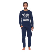 Pánské pyžamo model 17610276 modré - DN Nightwear