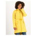 Žlutý dámský vzorovaný softshellový kabát Blutsgeschwister
