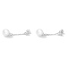 GRACE Silver Jewellery Stříbrné náušnice s perlou a zirkony Anna, stříbro 925/1000 E-BSE641/44 B