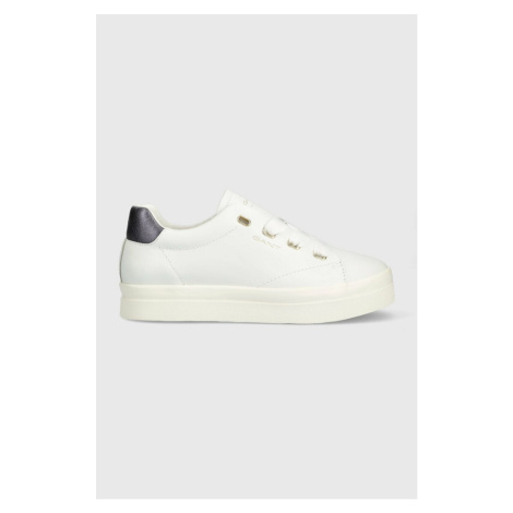 Kožené sneakers boty Gant Avona bílá barva, 26531918.G278