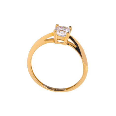 Luxusní zlatý prsten se Zirkonem Planet Shop