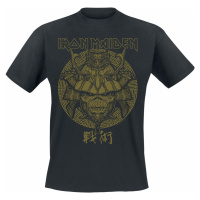 Iron Maiden Samurai Eddie Gold Graphic Tričko černá
