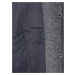 Světle šedý žíhaný lehký kabát s kapucí ONLY Sedona