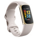 Fitness náramek Fitbit Charge 5 Lunar White/Soft Gold Stainless S