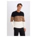 DEFACTO Standard Fit Crew Neck Knitwear Sweater