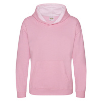 Just Hoods Dětská mikina s kapucí JH003J Baby Pink